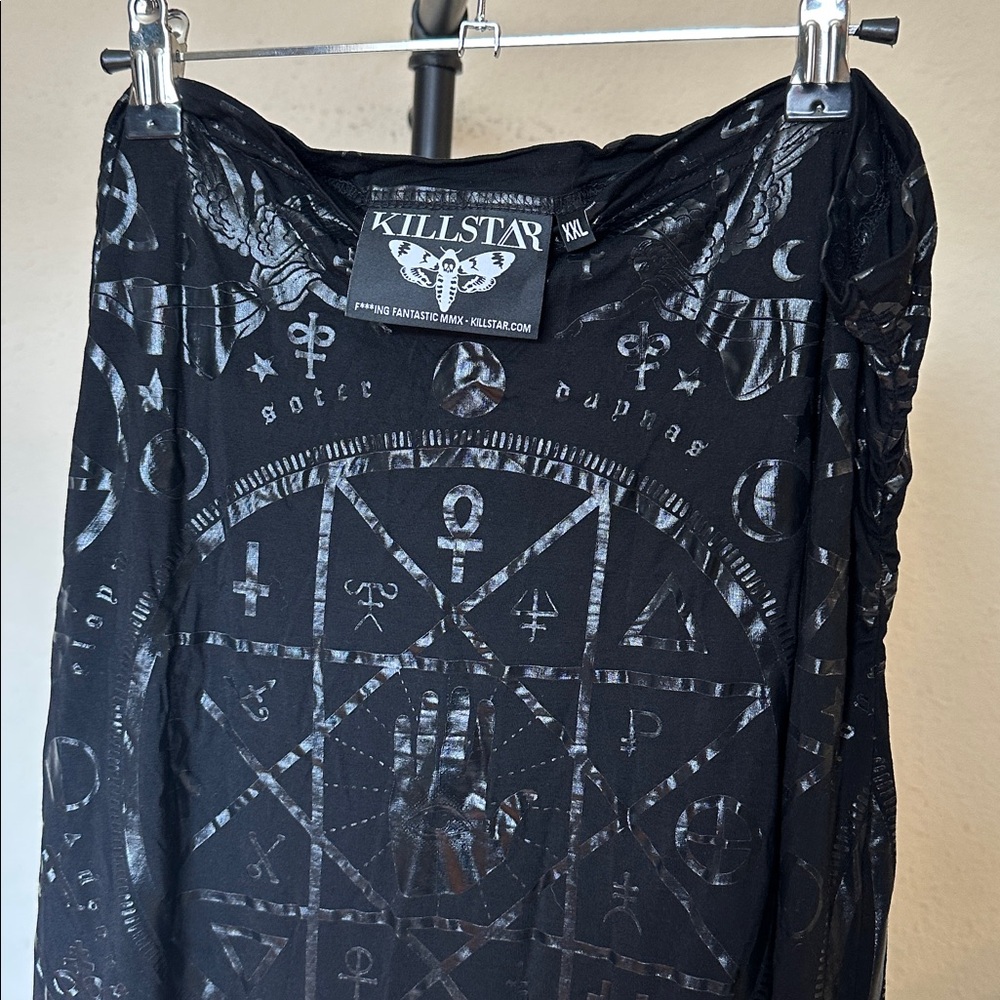 Killstar Occult Witch Pentagram Wiccan Gothic Maxi Long Skirt Size‎ XXL 2X - Picture 5 of 7